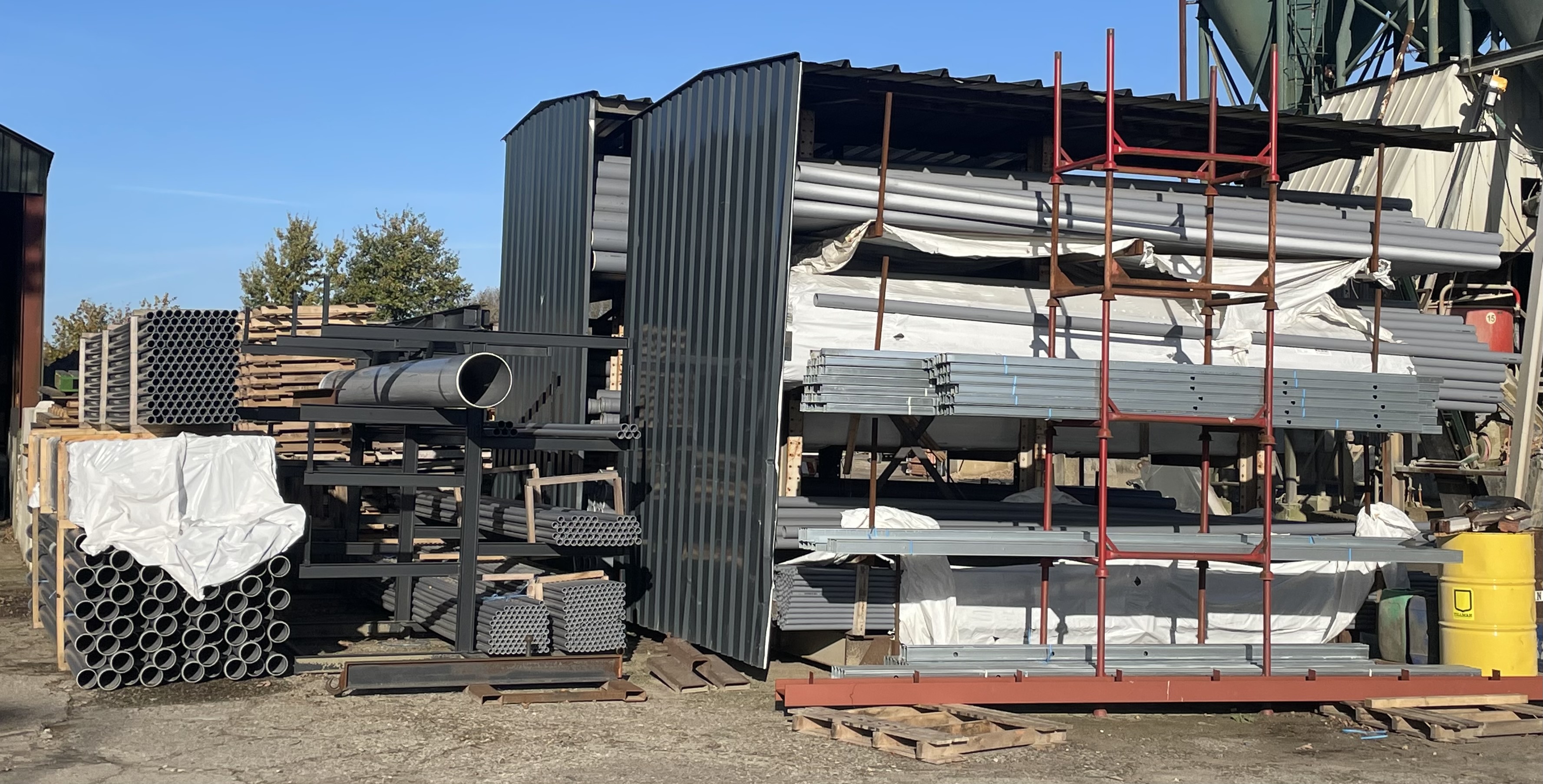 Materialen worden geladen